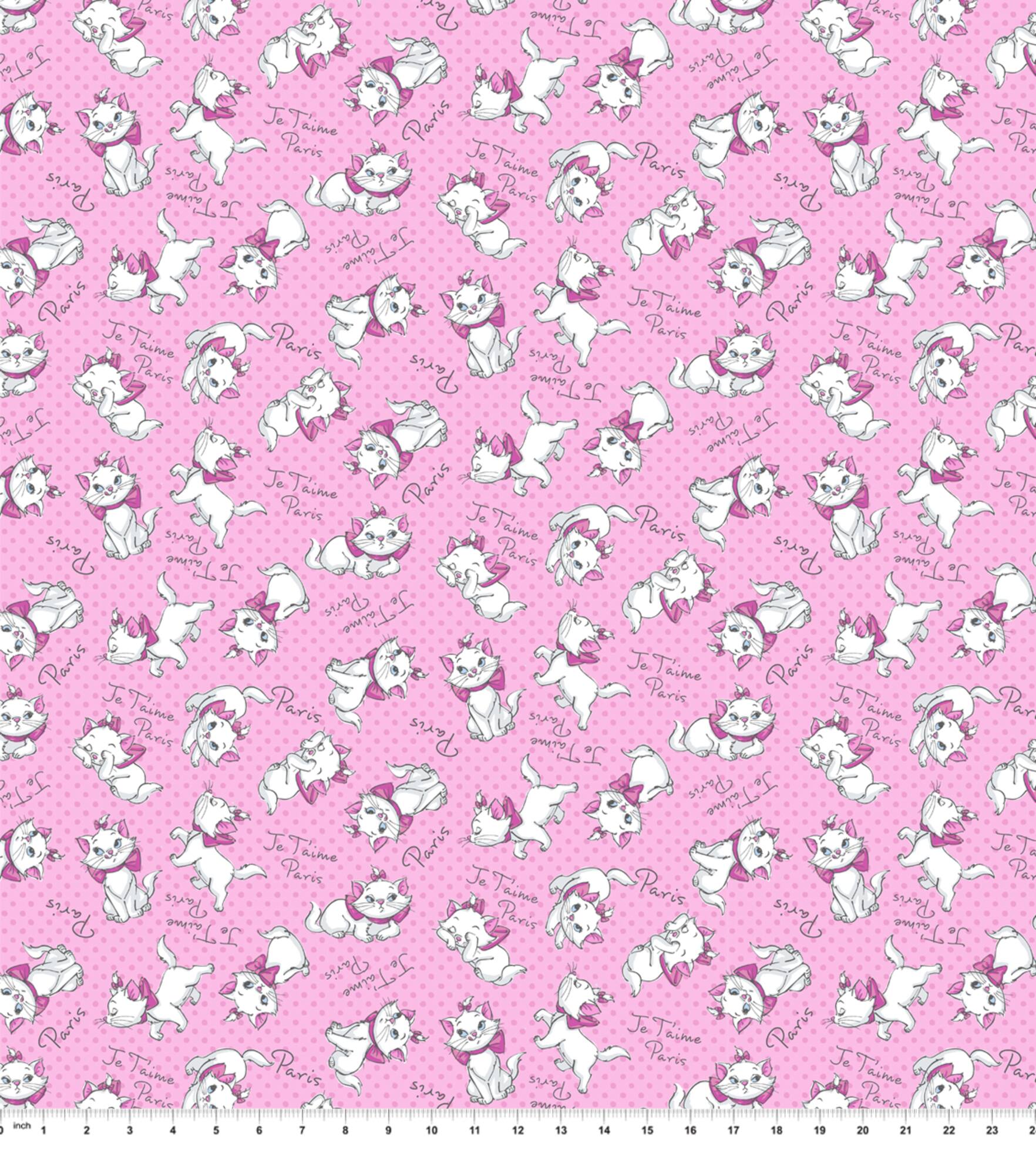 Disney® Marie Amie Je'taime Paris Cotton Fabric